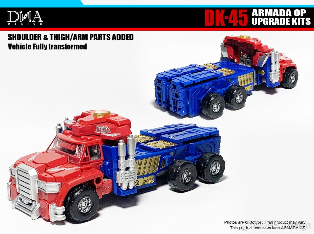 DNA Design DK 45 Legacy Armada Optimus Prime Upgrade Kit